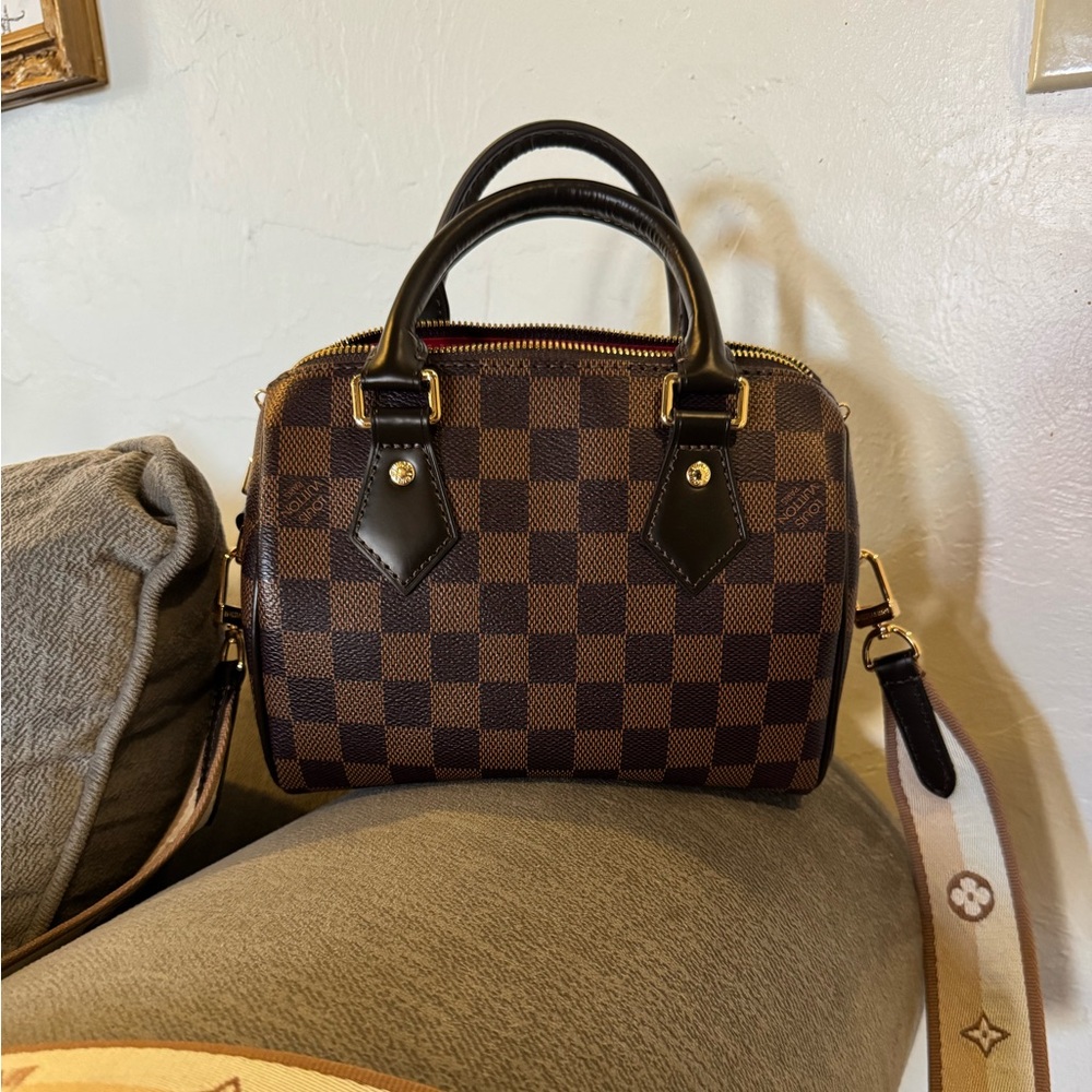 Brown checkered bag